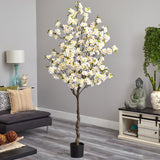 6.5’ Apple Flower Artificial Tree by Nearly Natural