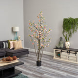 6.5’ Cherry Blossom Artificial Tree by Nearly Natural