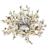 6.5" Plum Blossom Candelabrum" by Nearly Natural