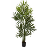 7' Artificial Kentia Palm Silk Tree Released by Nearly Natural