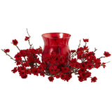 Artificial Plum Blossom Candelabrum by Nearly Natural