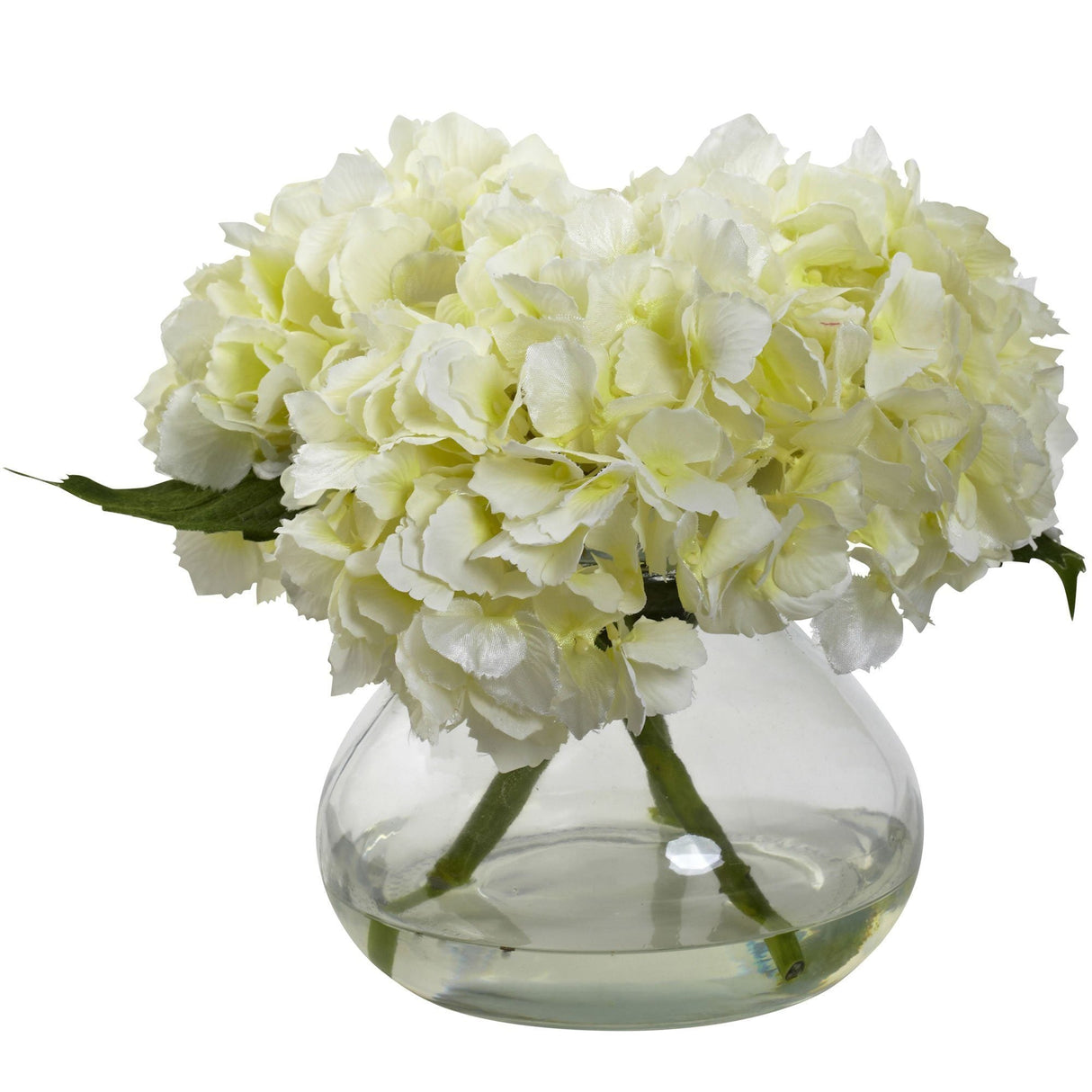 Artificial Blooming Hydrangea in Vase by Nearly Natural