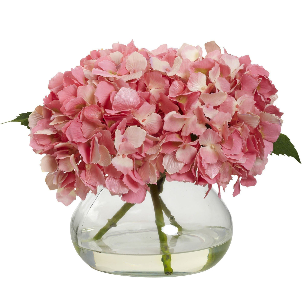 Artificial Blooming Hydrangea in Vase by Nearly Natural