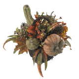 Fall Pumpkin & Berry Table Arrangement by Nearly Natural