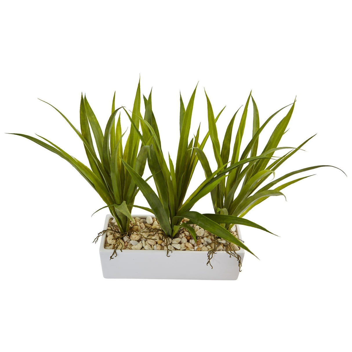 Grass in Rectangular Planter by Nearly Natural