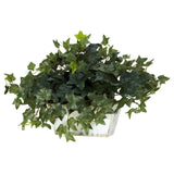 Ivy w/White Wash Planter Silk Plant by Nearly Natural