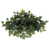 Ivy w/White Wash Planter Silk Plant by Nearly Natural