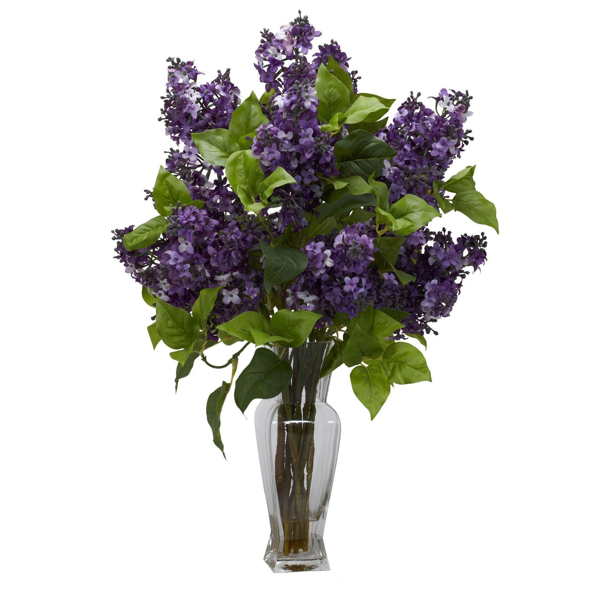 Lilac Silk Flower Arrangement by Nearly Natural