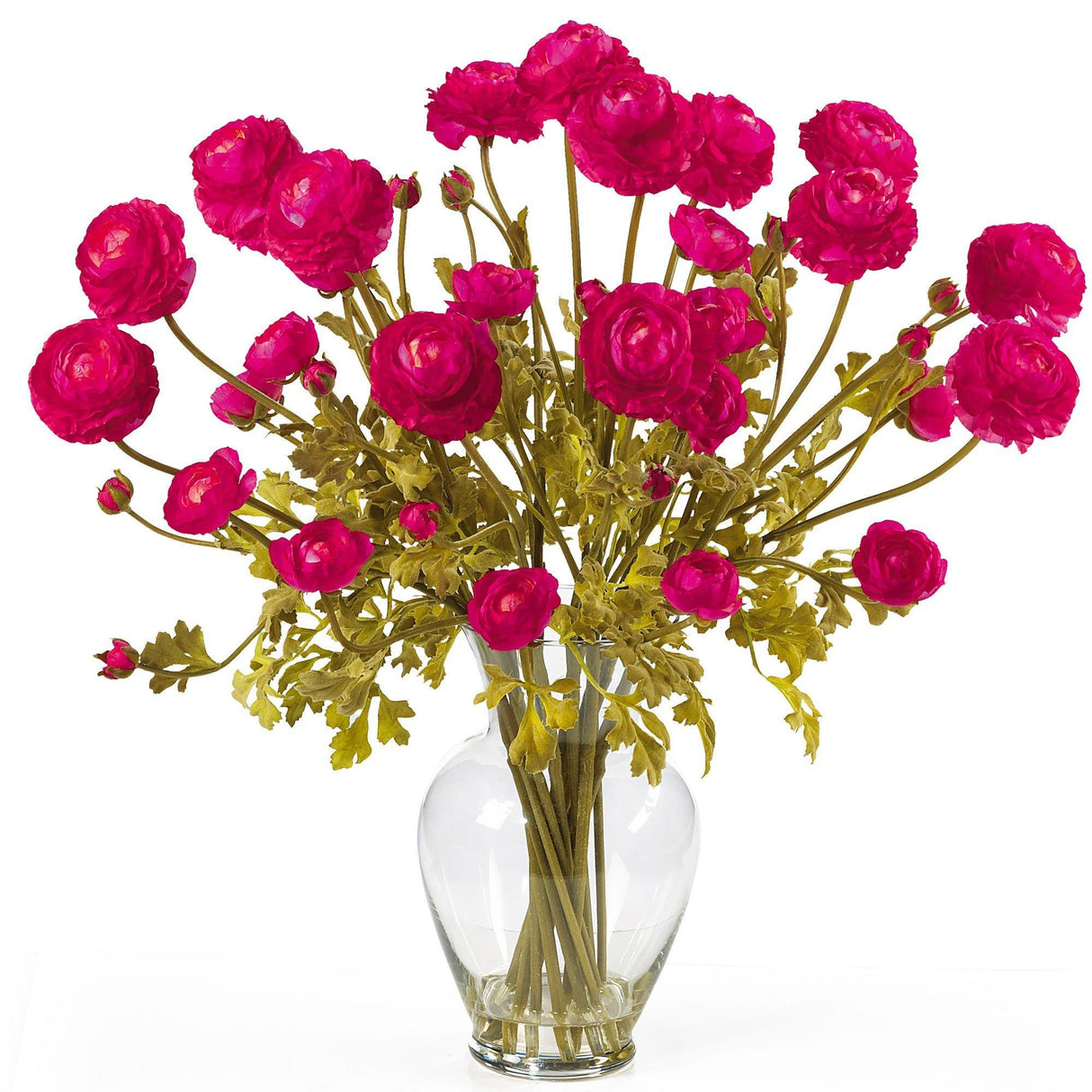 Ranunculus Liquid Illusion Silk Flower Arrangement by Nearly Natural