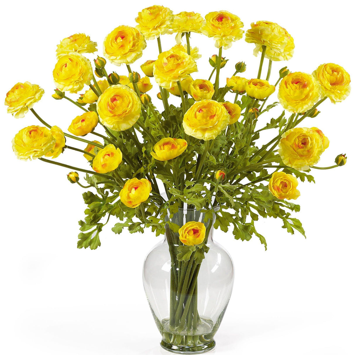 Ranunculus Liquid Illusion Silk Flower Arrangement by Nearly Natural