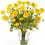 Ranunculus Liquid Illusion Silk Flower Arrangement by Nearly Natural