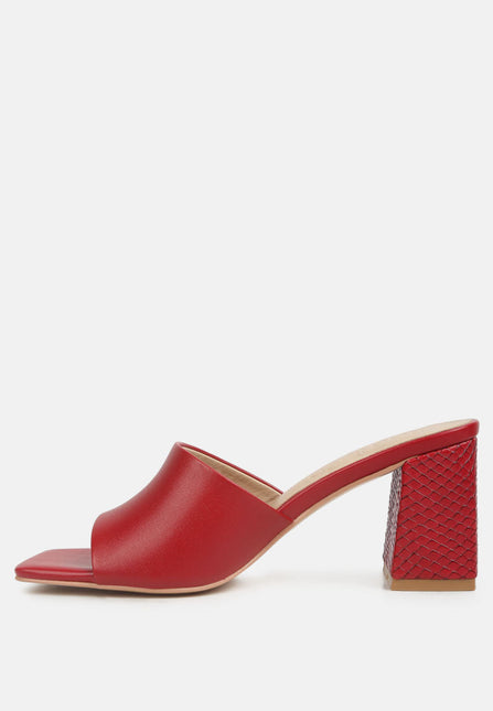 audriana textured block heel sandals by London Rag