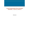Journal of Approximation Theory and Applied Mathematics - 2013 Vol. 1 and Vol. 2