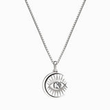 Watchful Moon Eye Necklace by Awe Inspired