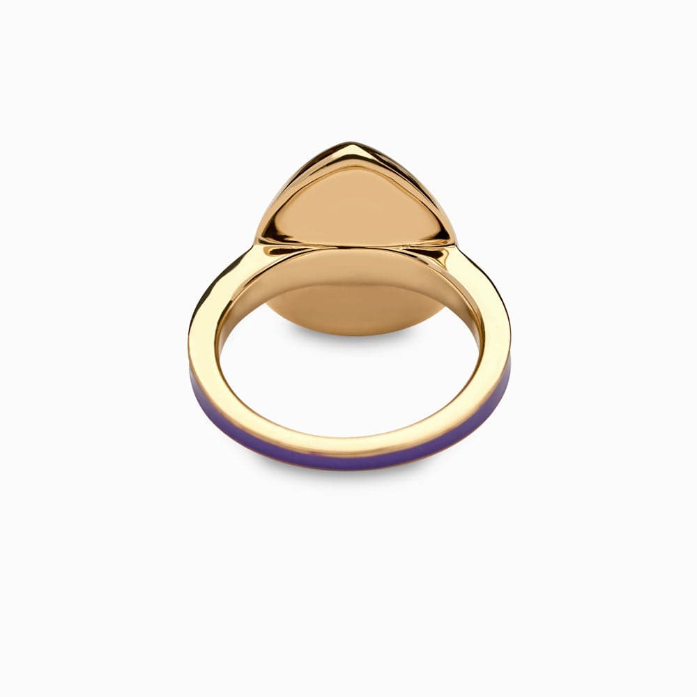 Violet Amethyst Aura Ring by Awe Inspired