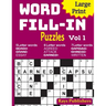 Large Print Word Fill-in Puzzles