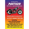 BOOK OF THE PANTHER 250 & 350 c.c. LIGHTWEIGHT MOTORCYCLES ALL O.H.V. MODELS 1932-1958