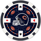 Chicago Bears 100 Piece Poker Chips by MasterPieces Puzzle Company INC