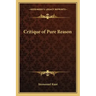 Critique of Pure Reason