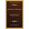 Man Rises To Parnassus: Critical Epochs In The Prehistory Of Man