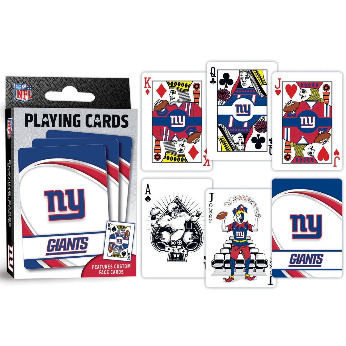 New York Giants Playing Cards - 54 Card Deck by MasterPieces Puzzle Company INC