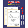 English Polish 50 Animals Vocabulary Activities Workbook for Kids: 4 in 1 reading writing tracing and coloring worksheets