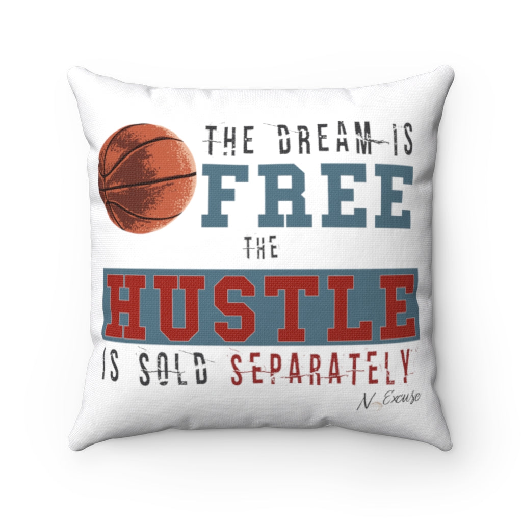 Dream Hustle Basketball Pillow by NoExcuse Apparel