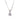 White Gold Cubic Zirconia Pendant Necklace for Women by Hollywood Sensation®