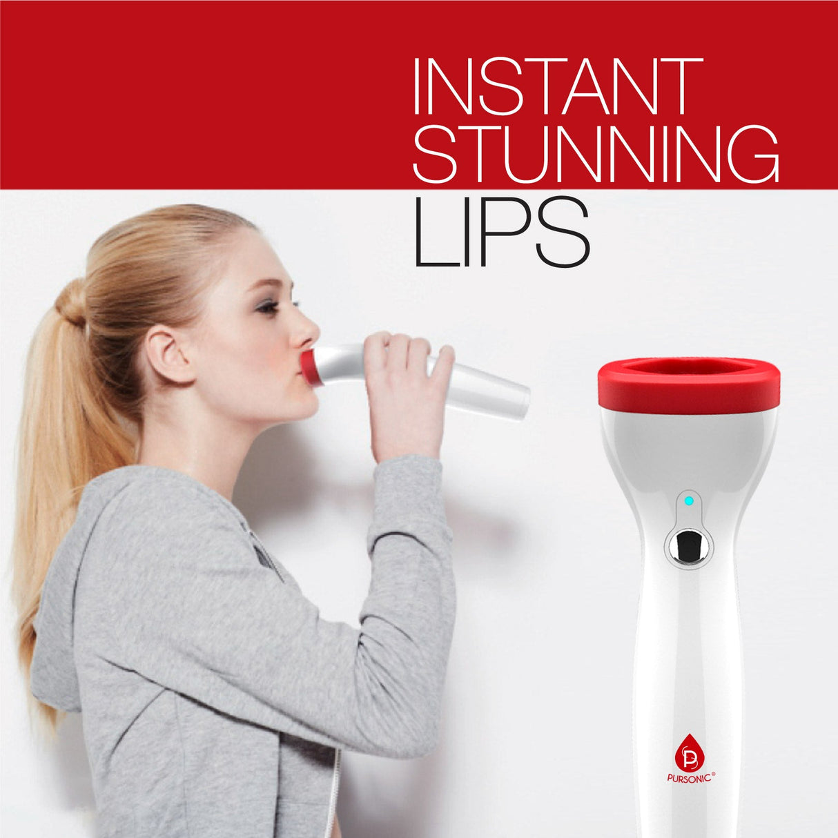 Automatic Fuller Lip Plumper Device by Pursonic