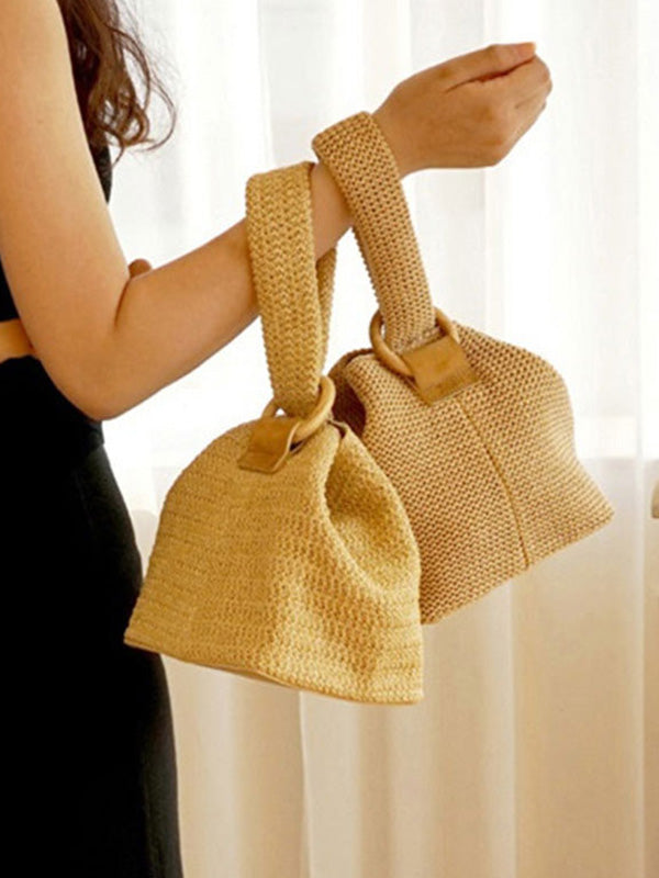 Casual Simple Weave Handbag by migunica