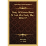 Diary of Colonel Isaac N. and Mrs. Emily Ebey 1856-57