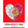 Valentine's day. Coloring book: 50 unique Heart Coloring book Mandala for Adults (volume 2) 8.5 x 11 inches