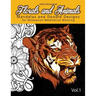 Florals and Animals Mandalas and Doodle Designs: for relaxation Meditation blessing Stress Relieving Patterns (Mandala Coloring Book for Adults)