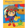 Pirate Characters: Kids Coloring Book