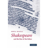 Shakespeare and the Rise of the Editor