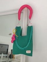 Chains Hollow Woven Shoulder Bags Handbags by migunica