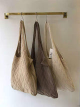 Casual Weave Solid Color Bags Accessories by migunica