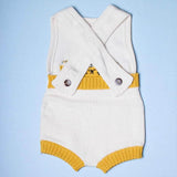 Organic Baby Romper, Sleeveless Knit - Taxi by Estella