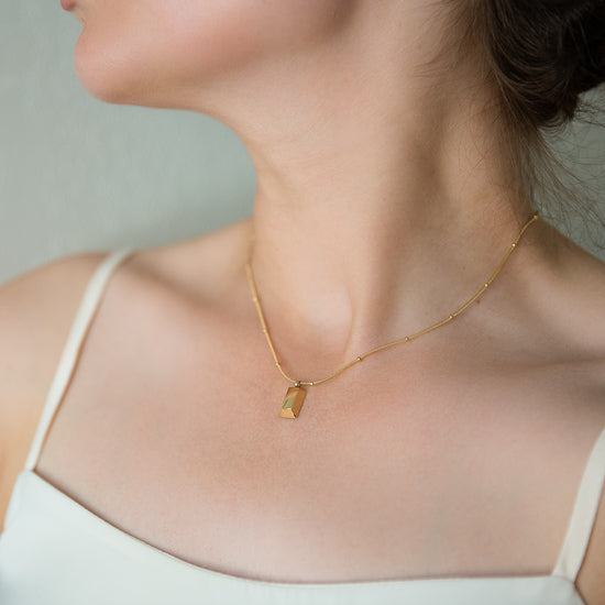 Arvo Gold Brick Necklace by Arvo