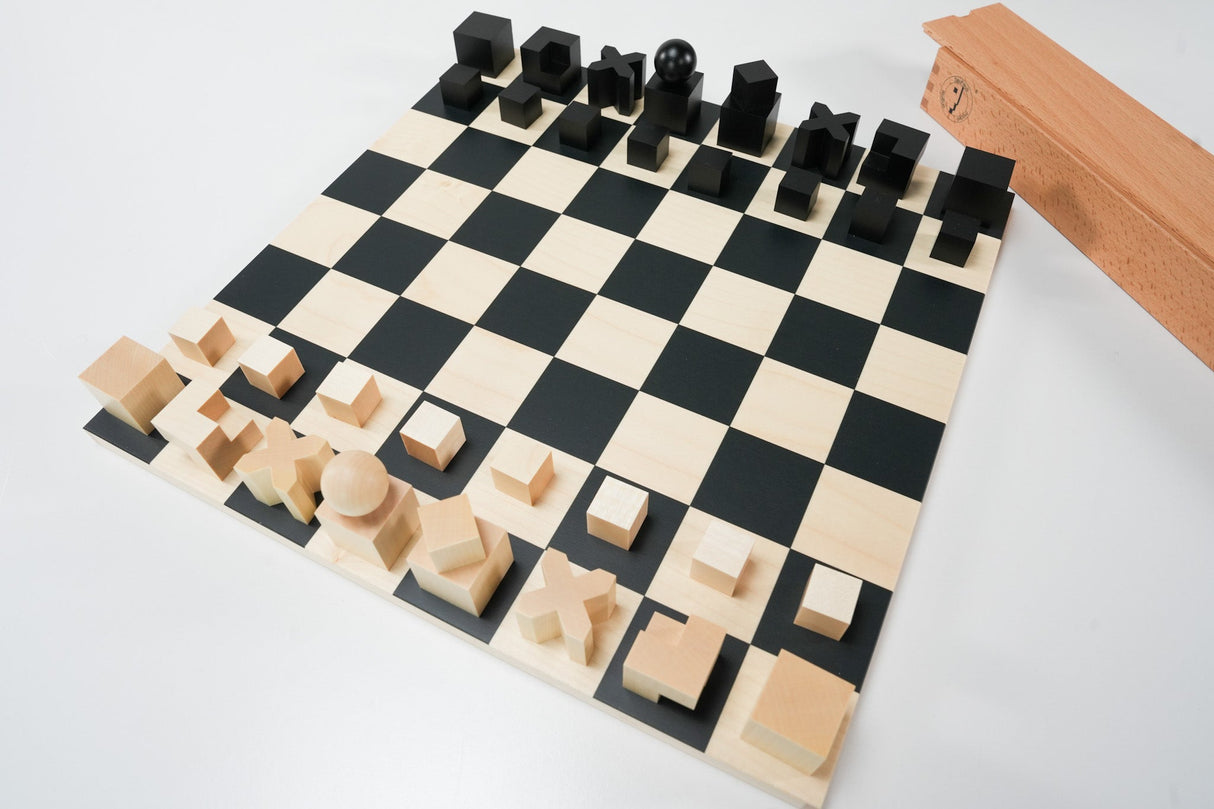 Bauhaus Chess Set - Board and Pieces by Chess House