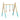 Portable 3 Wooden Newborn Baby Exercise Activity Gym Teething Toys Hanging Bar-Blue