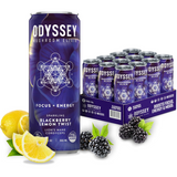 Blackberry Lemon Twist Core Sparkling Energy Drink - 85mg Caffeine - 12 Pack by OdysseyElixir