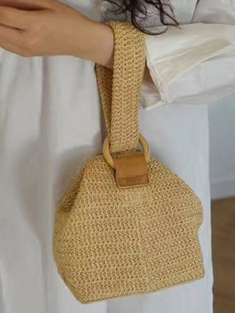 Casual Simple Weave Handbag by migunica