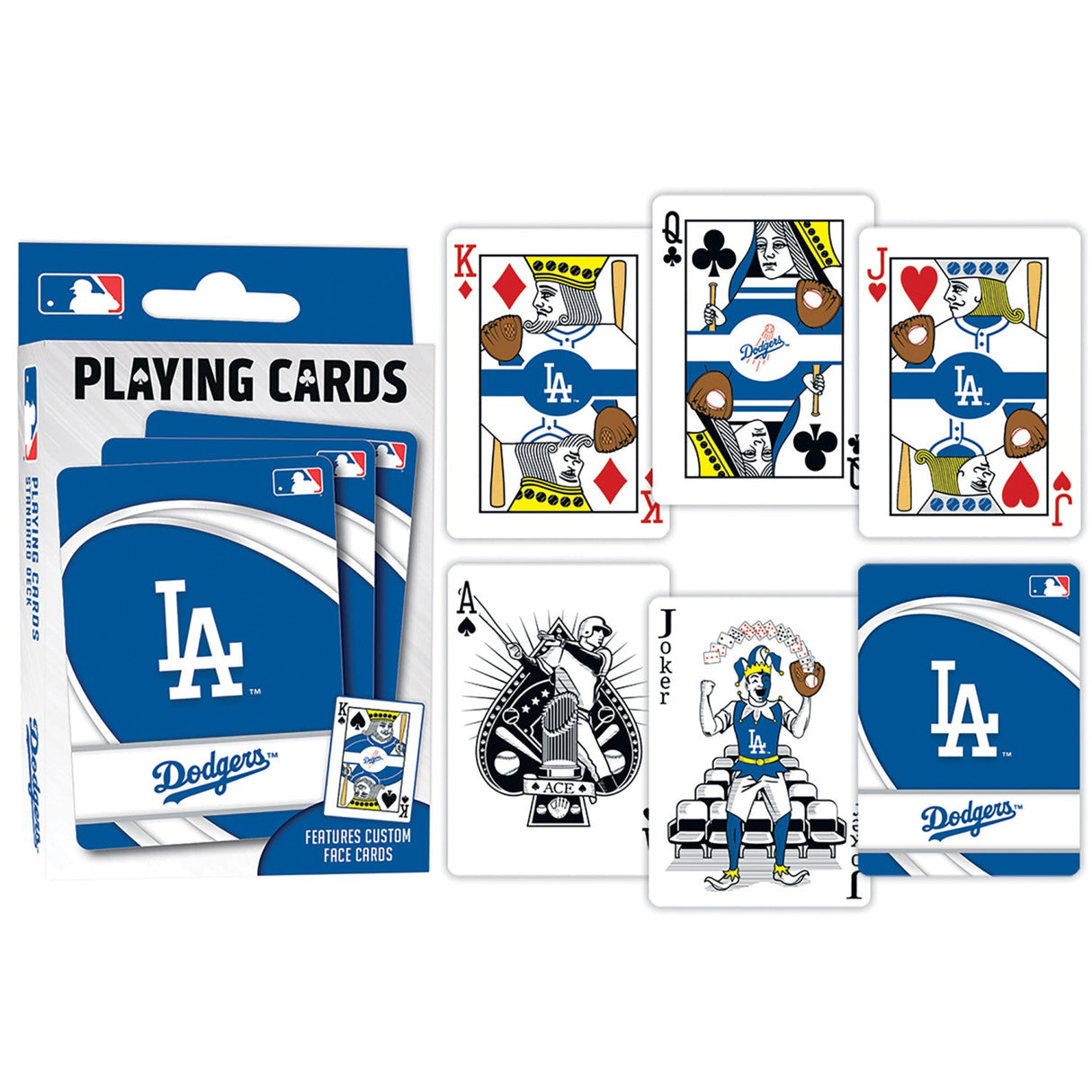 Los Angeles Dodgers Playing Cards - 54 Card Deck by MasterPieces Puzzle Company INC