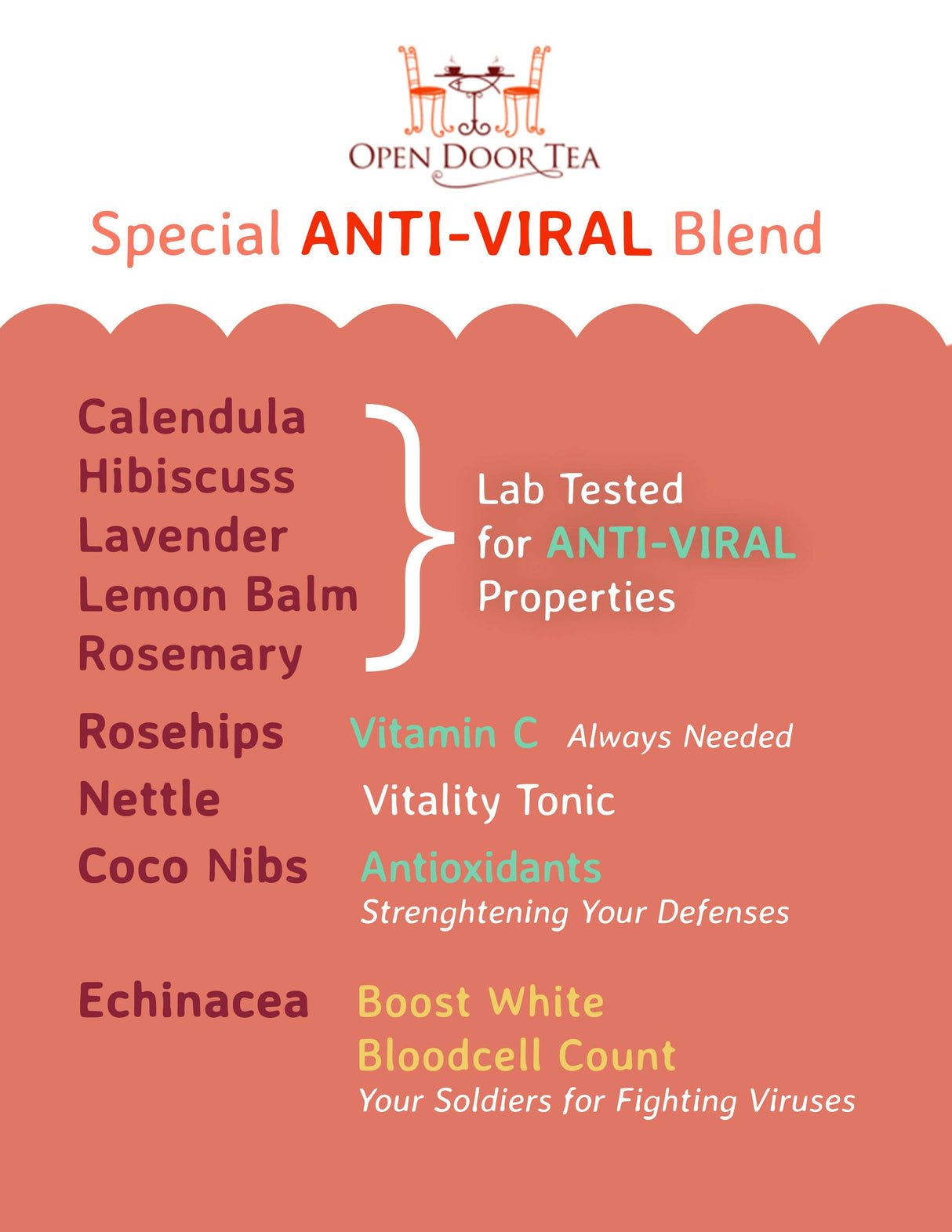 Anti-Viral Blend by Open Door Tea CT