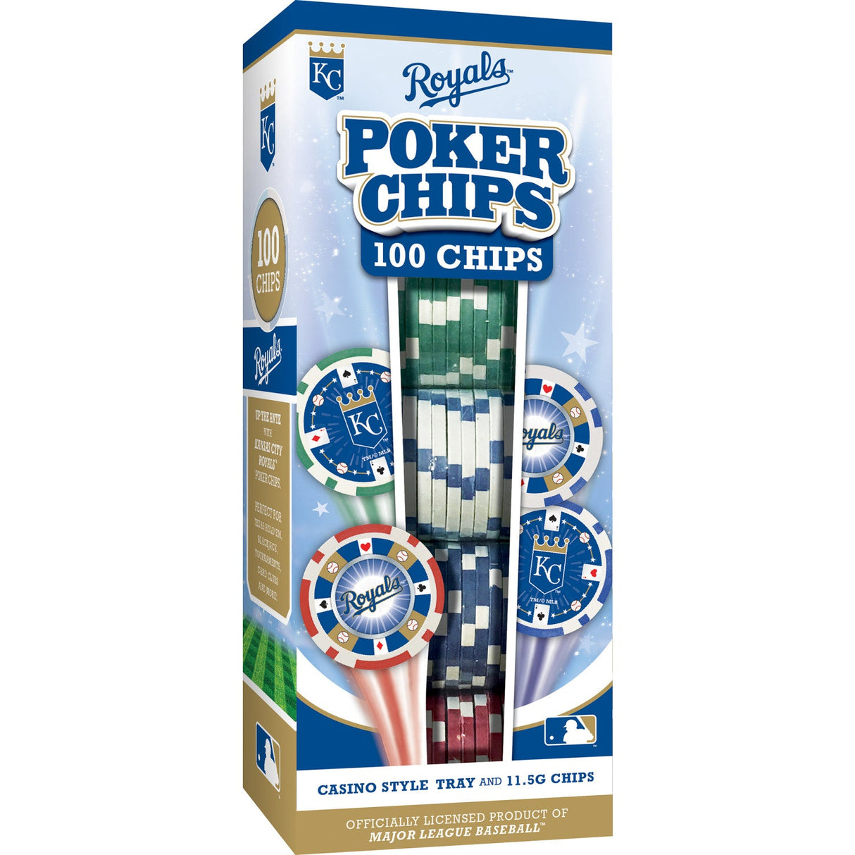 Kansas City Royals 100 Piece Poker Chips by MasterPieces Puzzle Company INC