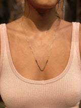 V Necklaces by Toasted Jewelry