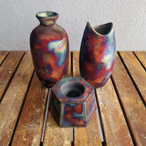 Raku  Pottery Birthday Gift Set - Keihatsu, Koi, Koban by RAAQUU