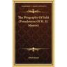 The Biography of Saki (Pseudonym of H. H. Munro)