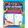 Dinosaur Letter and Number Tracing Book Left Handwriting: Dino Practice Workbook for Left-Handed Preschoolers - Perfect Math and Alphabet Learning Wor
